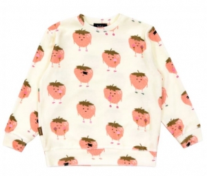 Hebe Sweater terry loop with strawberries print (SS23275)