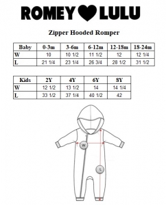 Romey Loves Lulu Zipper hooded romper Santa's Sled